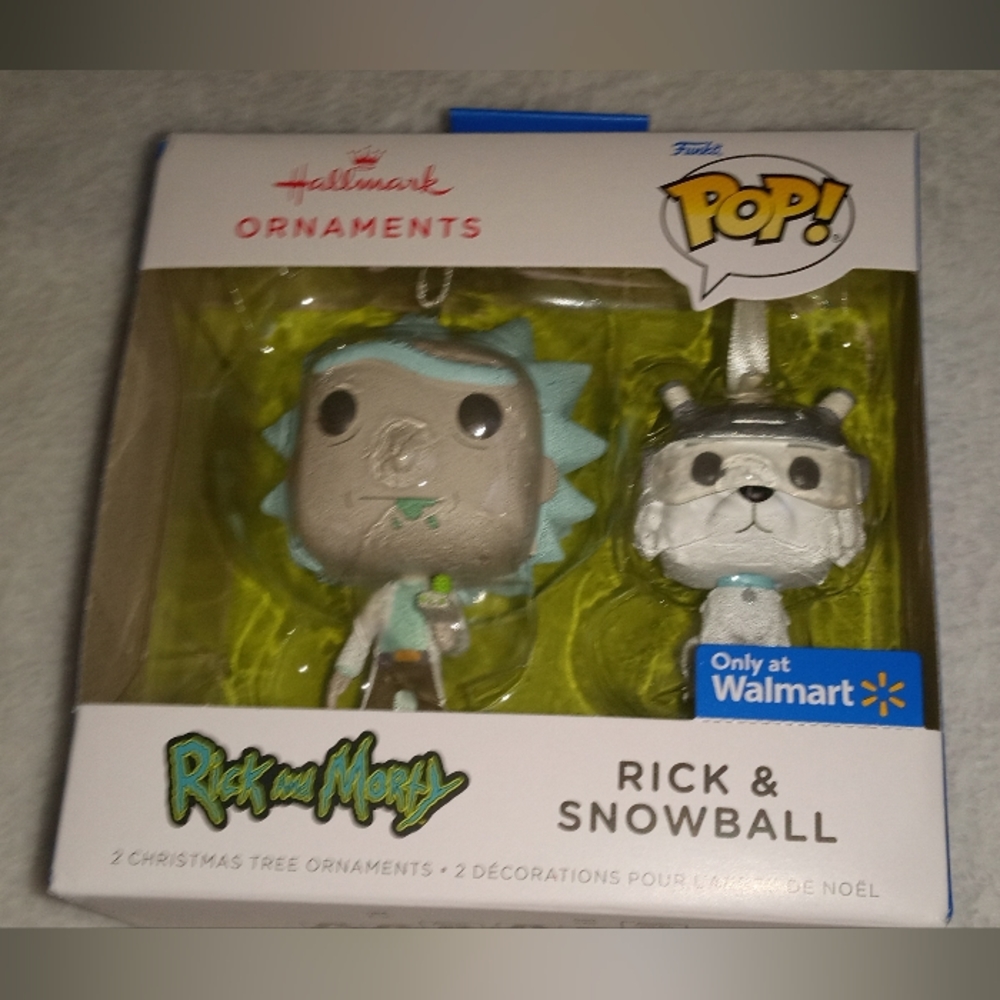Rick and Snowball Hallmark Funko Pop Ornament